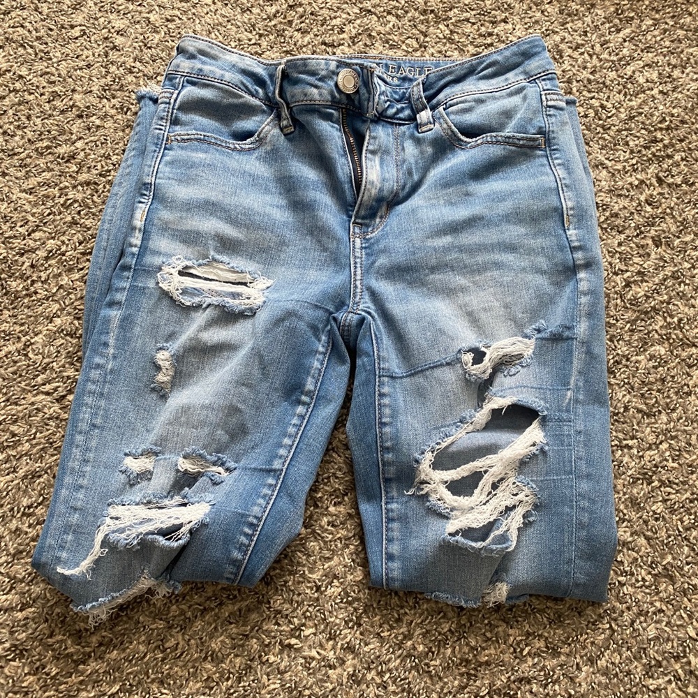 High rise jeggings